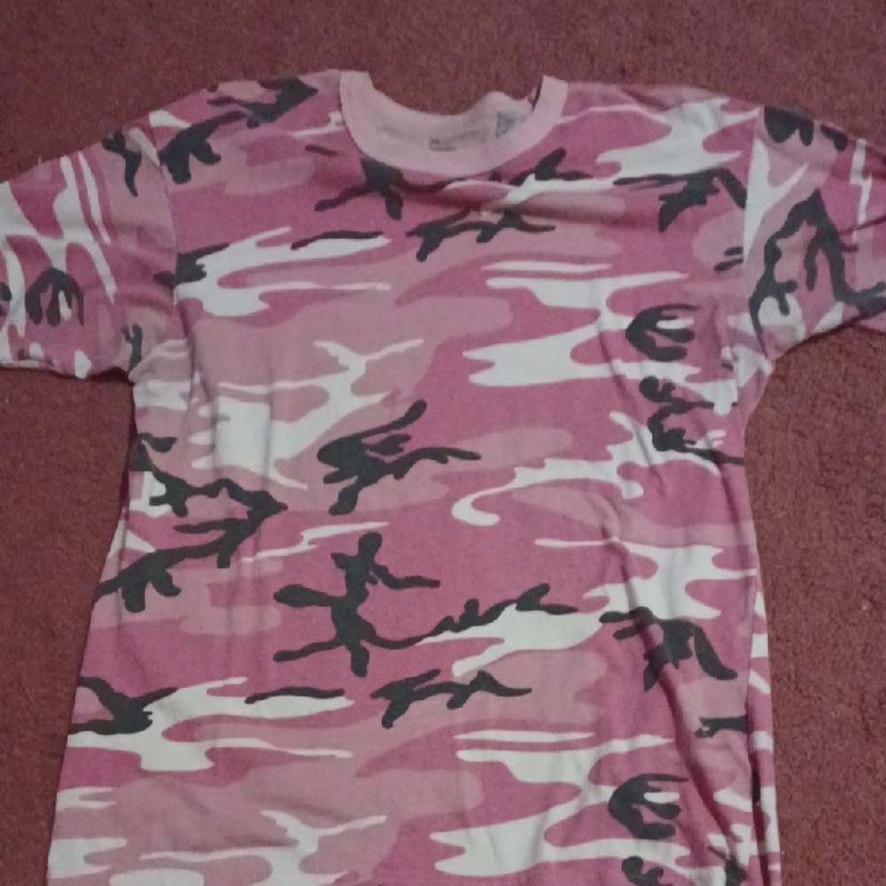 Pink Camo Graphic Tee